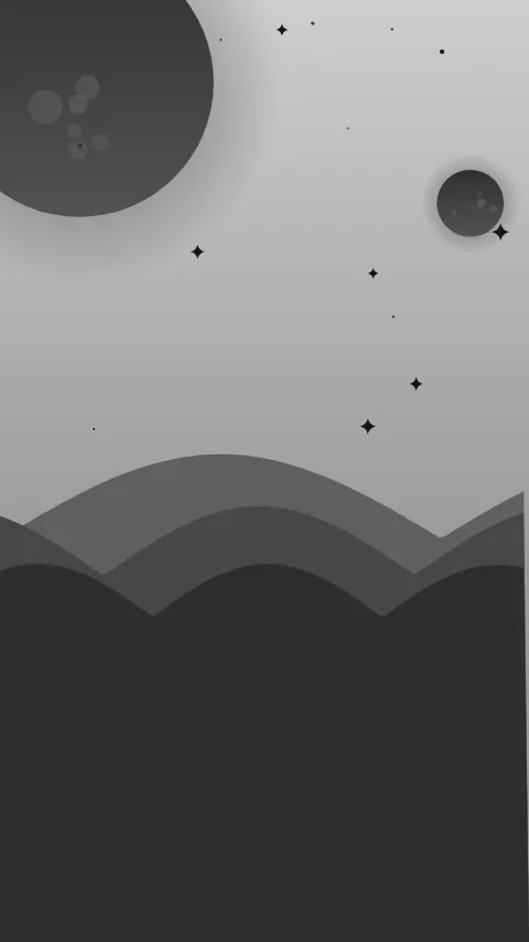Sfondo minimale «Altrove», palette mono, modo chiaro