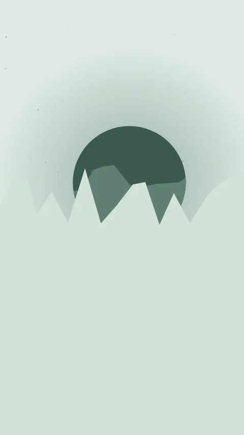 Sfondo minimale «Eclissi», palette abete, modo chiaro