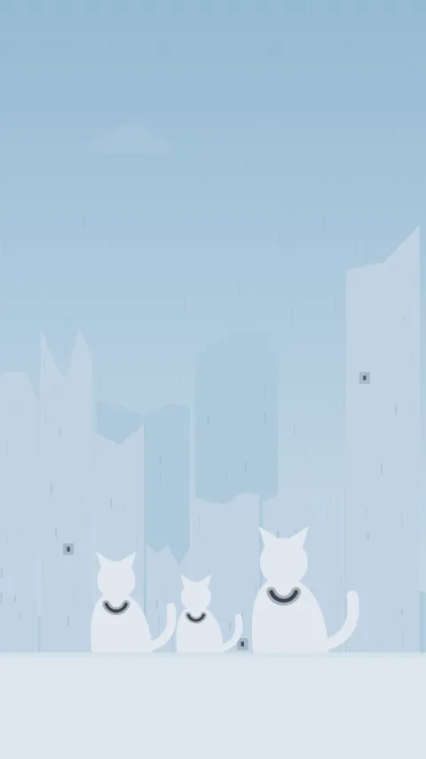Sfondo minimale «Gatti», palette nordic, modo chiaro