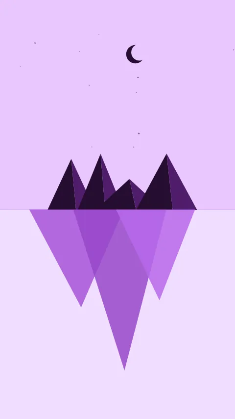 Sfondo minimale «Iceberg», palette uva, modo chiaro