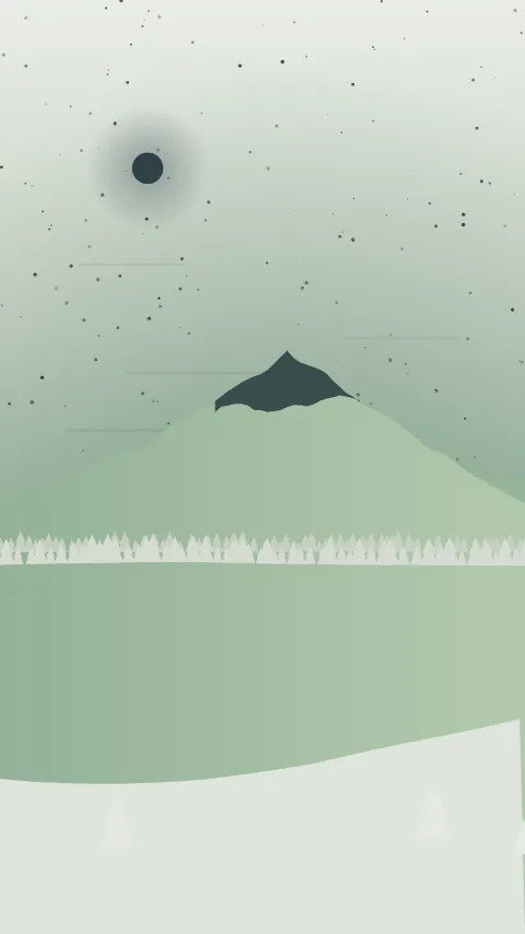 Sfondo minimale «Notturno», palette salvia, modo chiaro