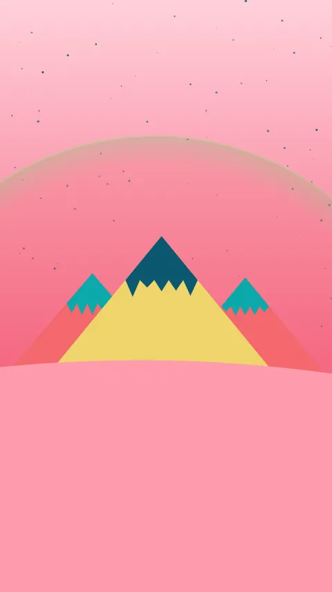 Sfondo minimale «Pianeta», palette pop, modo chiaro