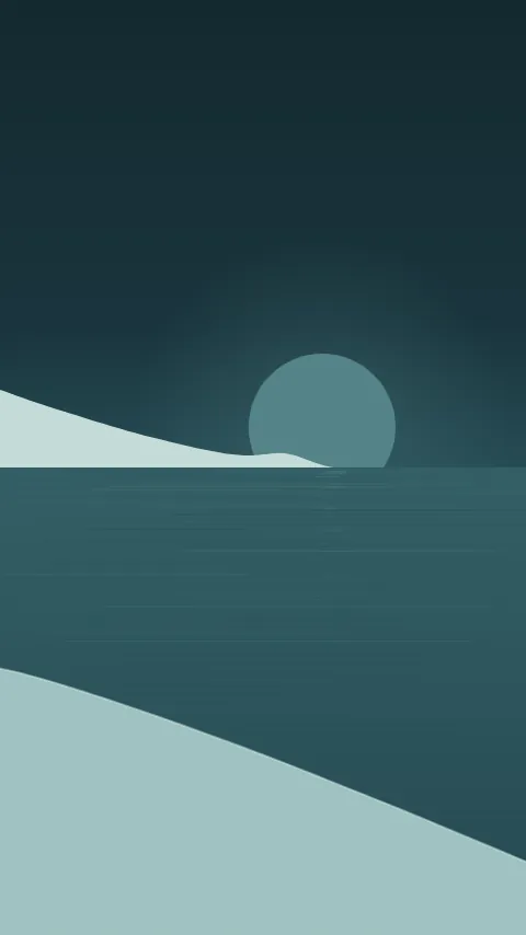 Sfondo minimale «Riva», palette petrolio, modo scuro